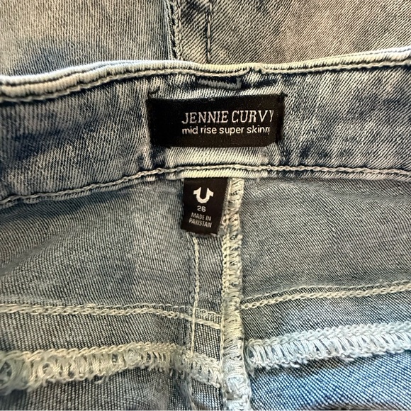 True Religion Jennie Curvy Size 26 Mid Rise‎ Super Skinny - Picture 5 of 6